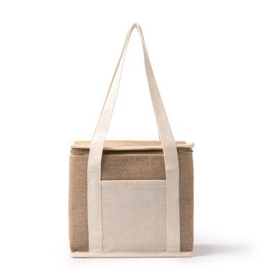 Nevera de yute isotérmica con bolsillo Crudo Talla Única Adulto