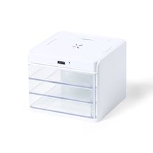 Organizador con Cargador Qi 10W Bla