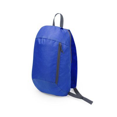 Original mochila outdoor con detalles en gris Azul