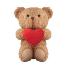 Osito de peluche 23cm con corazón rojo Rojo