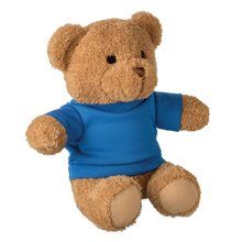 Osito de peluche con camiseta personalizable Azul