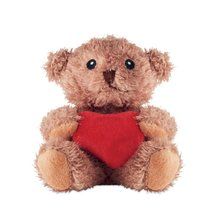 Osito de peluche con corazón rojo Rojo