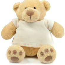 Oso vestido con camiseta de terciopelo Brown M