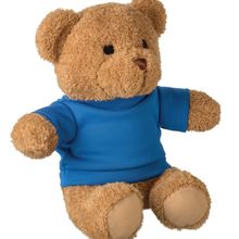Osito de peluche con camiseta personalizable Azul