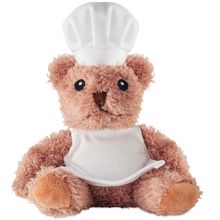 Osito de peluche cocinero con gorro Blanco