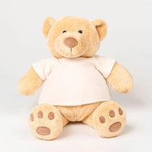 Oso vestido con camiseta de terciopelo Brown M
