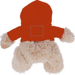 Osito de peluche con sudadera de capucha de colores | TSHIRT BACK | 25 x 20