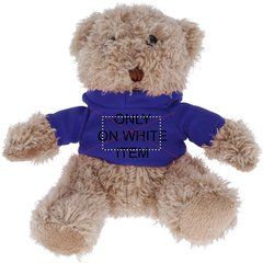 Osito de peluche con sudadera de capucha de colores | TSHIRT TS | 35 x 20