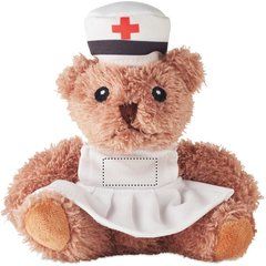 Oso de peluche enfermera | Frontal | 30 x 15