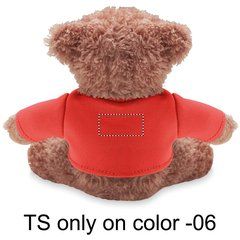 Oso de peluche pequeño con camiseta | Trasero | 25 x 12
