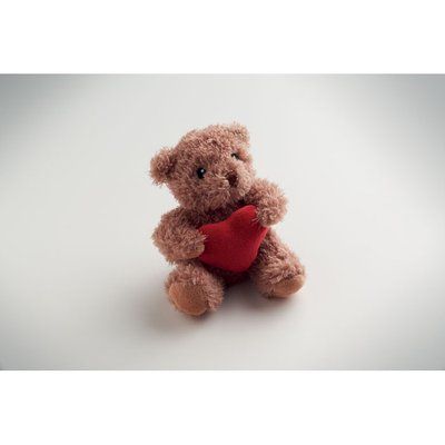 Osito de peluche con corazón rojo