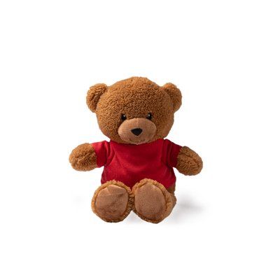 Oso de peluche con camiseta personalizable Rojo Talla Única Infantil