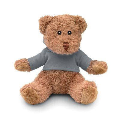 Oso de peluche pequeño con camiseta Gris