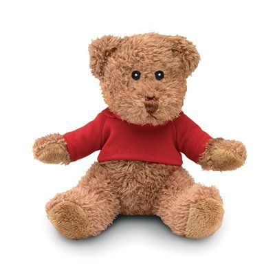 Oso de peluche pequeño con camiseta Rojo