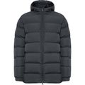 Parka acolchada Capucha fija con visera Plomo Oscuro 3Xl