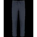 Pantalón de lino con cordón y bolsillos Washed Navy Blue 38 Fr