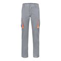 Pantalón sarga multibolsillos bicolor