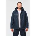 Parka impermeable con capucha y forro polar