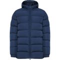 Parka acolchada Capucha fija con visera Marino 14