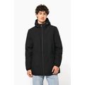 Parka con capucha y tejido hidrófugo
