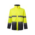 Parka con bandas reflectantes y capucha