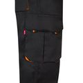 Pantalón sarga multibolsillos bicolor