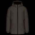 Parka con capucha y tejido hidrófugo Dark Grey L