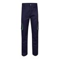 Pantalón sarga multibolsillos bicolor