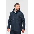 Parka impermeable con capucha y forro polar