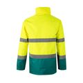 Parka con bandas reflectantes y capucha