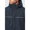 Parka impermeable con capucha y forro polar