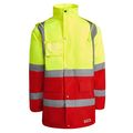 Parka acolchada alta visibilidad Rojo Laboral/Amarillo Flúor 4Xl
