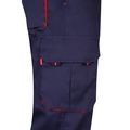 Pantalón sarga multibolsillos bicolor