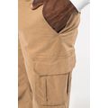 Pantalón multibolsillos algodón elastano envejecido