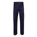 Pantalón sarga multibolsillos bicolor