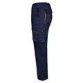 Pantalón sarga multibolsillos bicolor