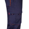 Pantalón sarga multibolsillos bicolor