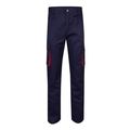 Pantalón sarga multibolsillos bicolor