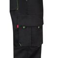 Pantalón sarga multibolsillos bicolor