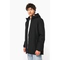 Parka con capucha y tejido hidrófugo