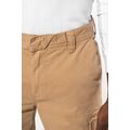 Pantalón multibolsillos algodón elastano envejecido