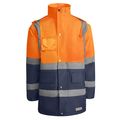 Parka acolchada alta visibilidad Marino/Naranja Fluor M