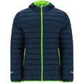 Parka Deportiva Acolchada Marino/Verde Fluor 12