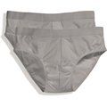 Pack de 2 slips con banda elástica Light grey marl XXL