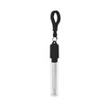 Pajita extensible reutilizable con estuche Negro