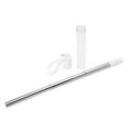 Pajita extensible reutilizable con estuche