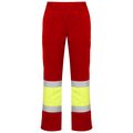 Pantalón Alta Visibilidad Invierno Rojo Laboral/Amarillo Flúor 38