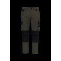 Pantalón bicolor de trabajo recto Dark Khaki / Black 38 Fr