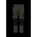 Pantalón bicolor de trabajo recto Dark Khaki / Black 54 Fr