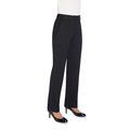 Pantalón de corte recto para mujer Black 6 UK